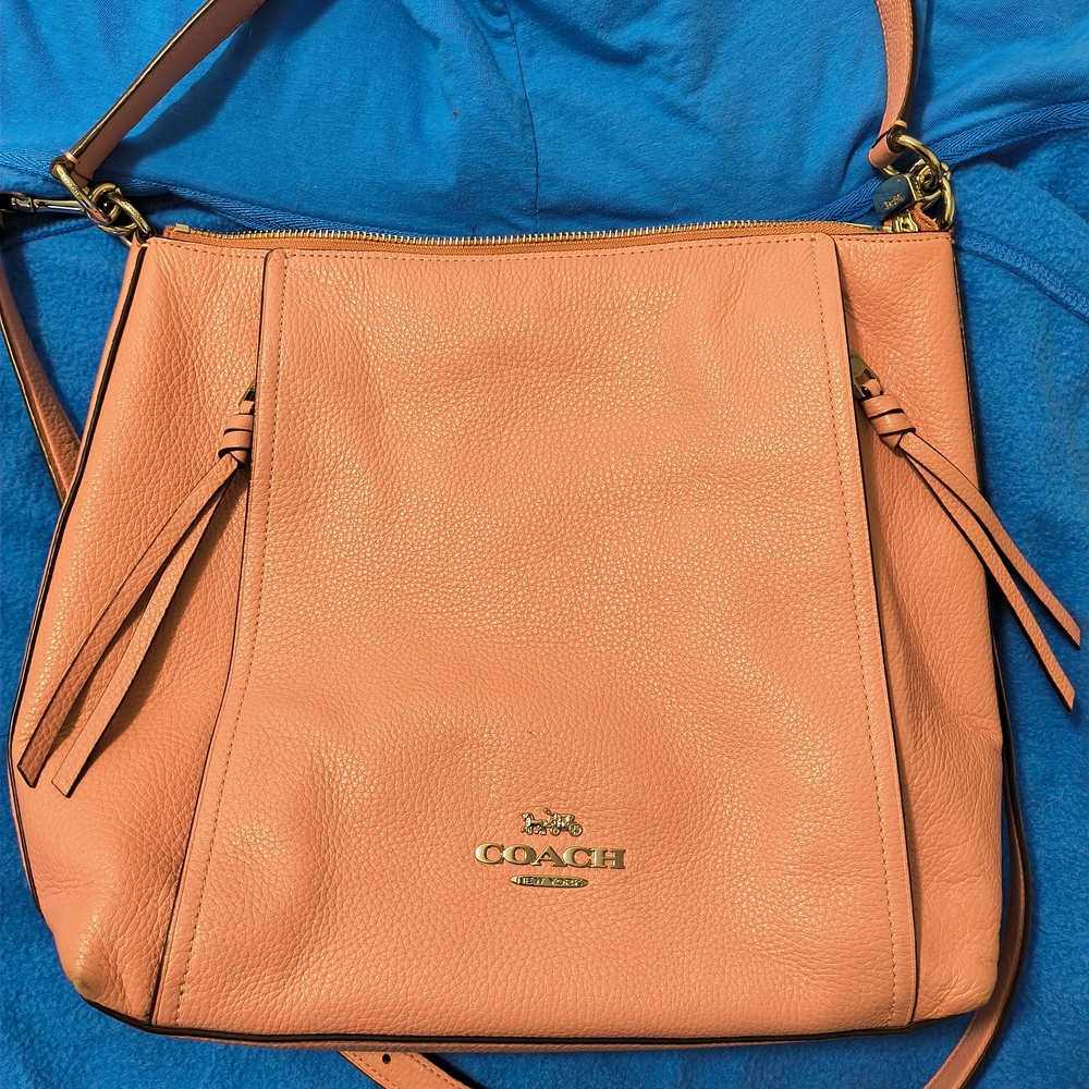 Coach Pink Crossbody Leather Bag